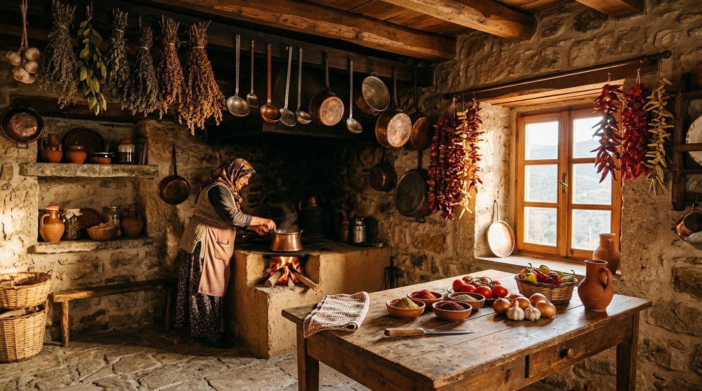 Anatolian kitchen atmosphere